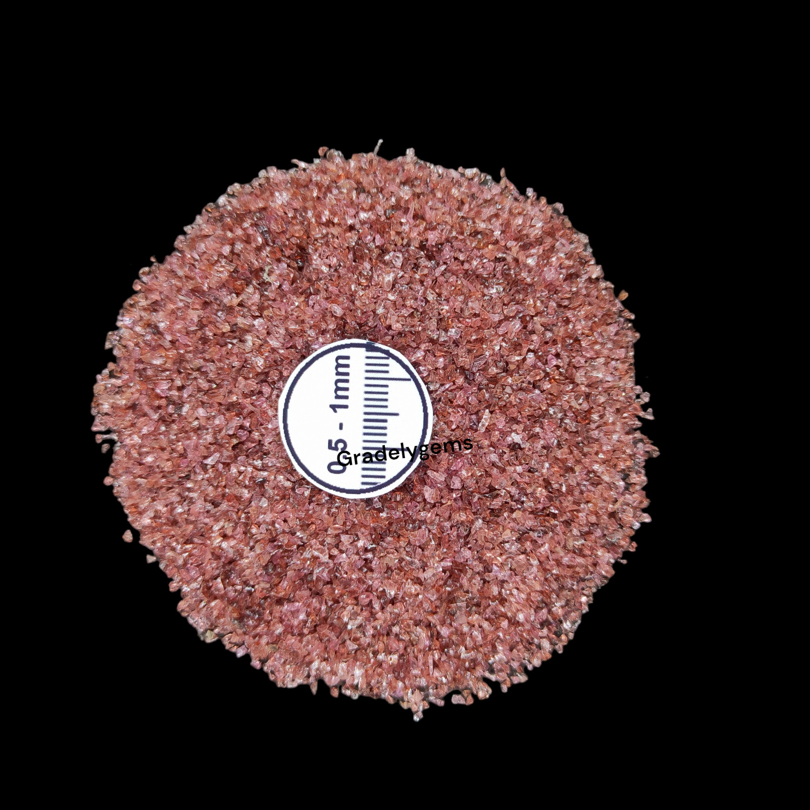 Natural Garnet Gemstone Crushed Coarse Powder – Jewelry Inlay, Crafts Working