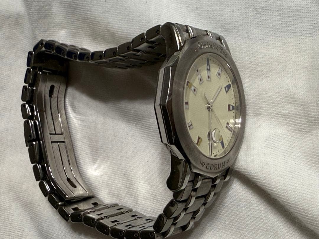 Corum Admiral’s Cup Women’s Watch Quartz Beige Steel Used Unsold