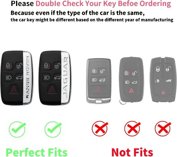 Key Fob Cover, Soft TPU 360 Degree Protection for Evoque Velar Sport Discovery F