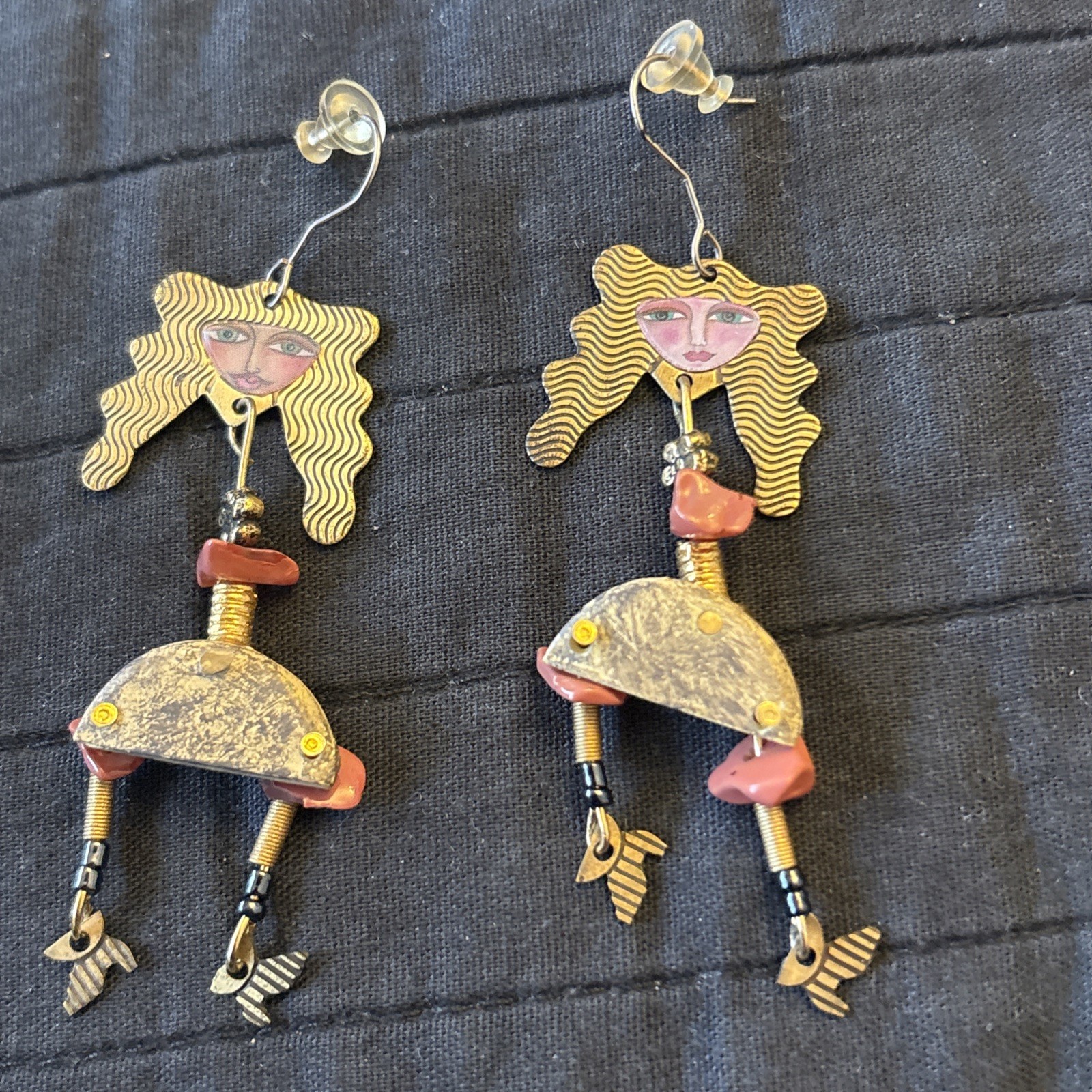 Kimberly Willcox for Silvestri Earrings Pierced Artisan. EUC
