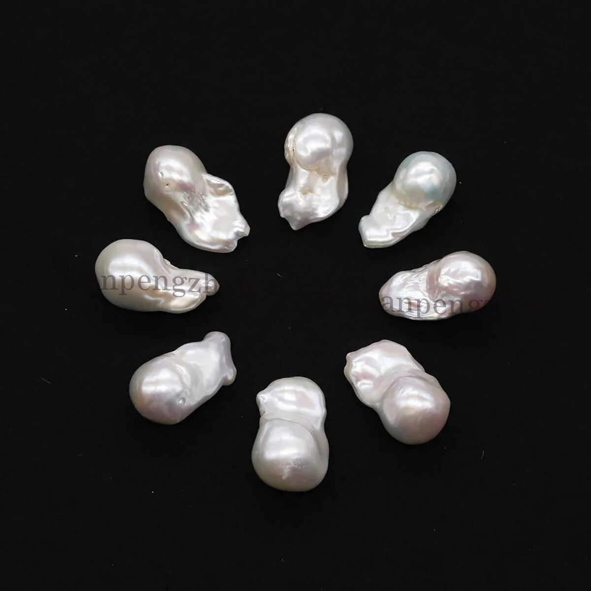 1Pc No Hole Undrilled 15-30mm Natural Freshwater Baroque Keshi Pearl Loose Beads
