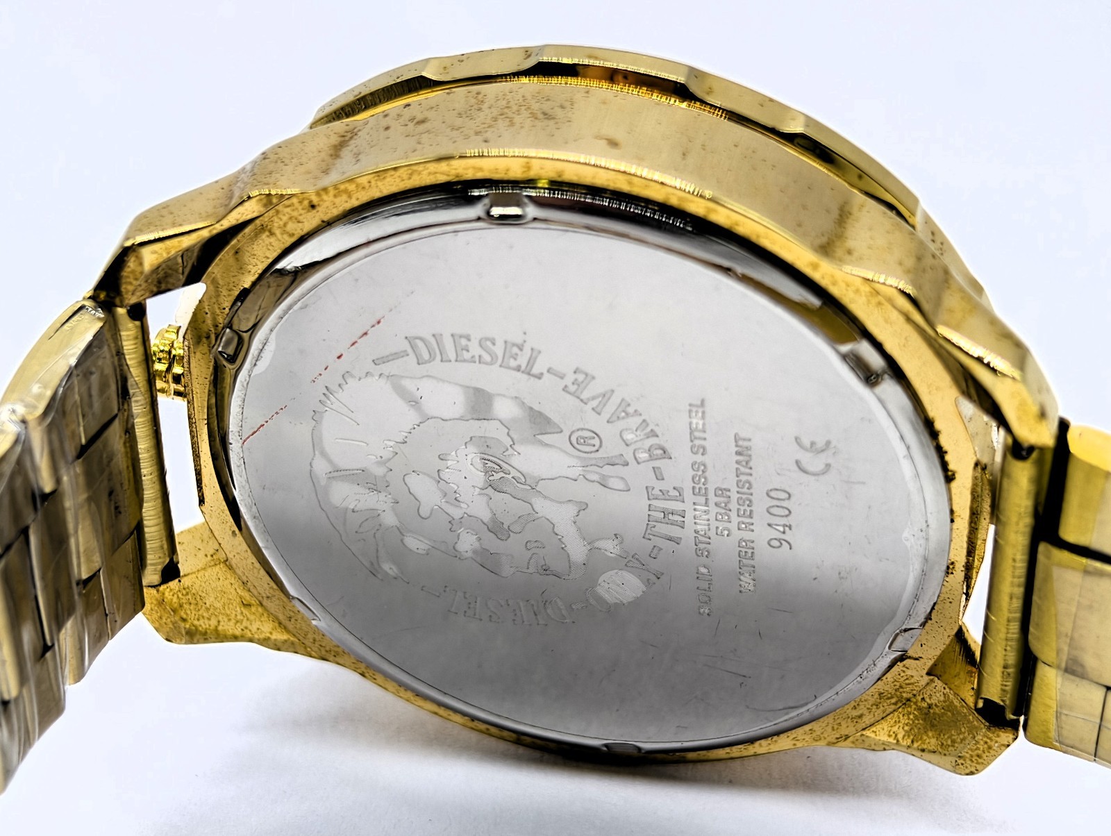 Amazing DIESEL 5 Bar Silver Dial Quartz Analog Dial Men’s wrist Watch Free Ship