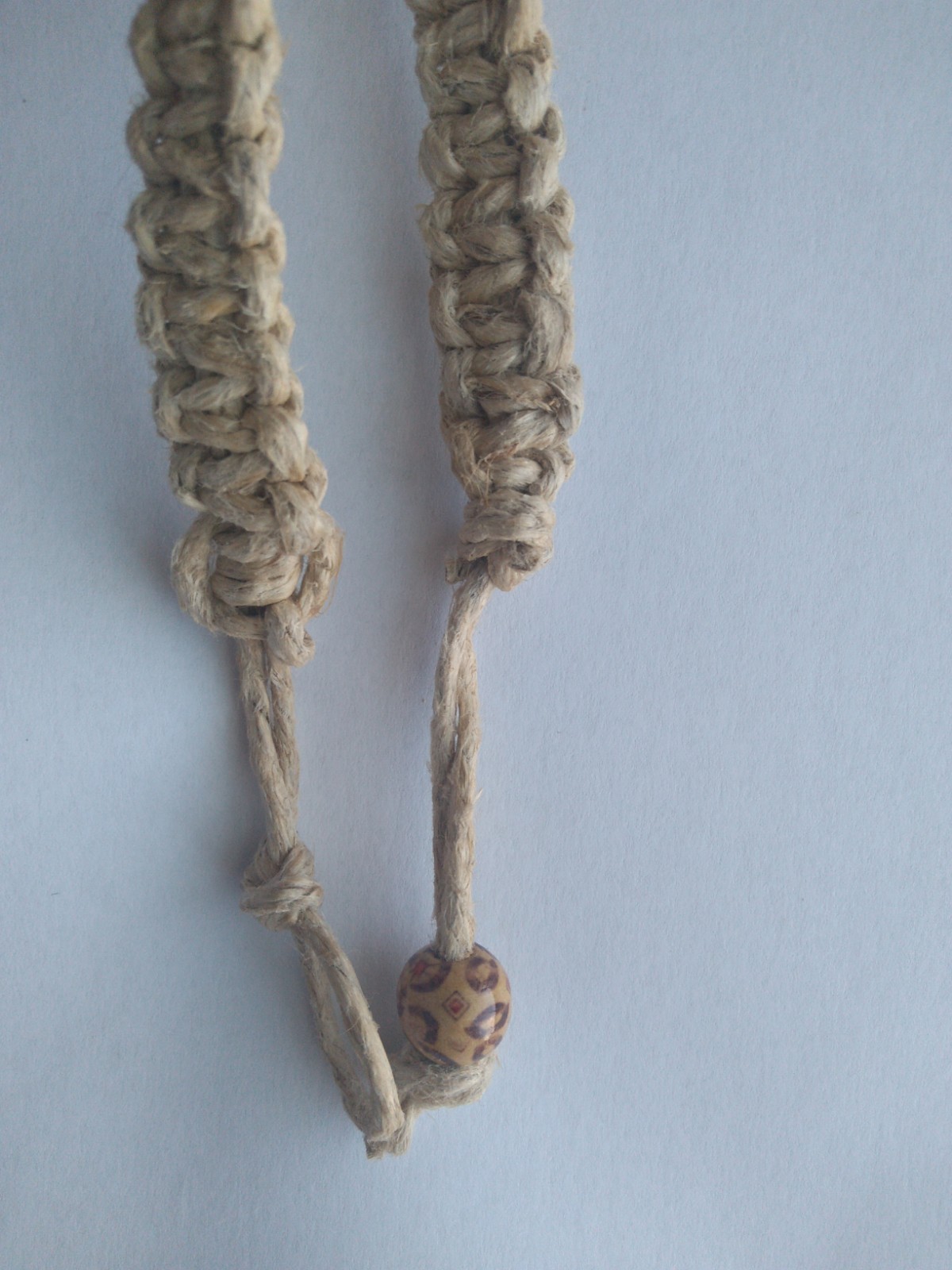 Anklet Natural Macrame Braided Hemp 12″ Adj Unisex Boho Chic US Seller New
