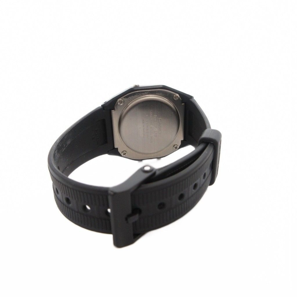 CASIO F-84W-1QJH Digital Quartz Black Rubber Band Lightweight Men’s Watch 35mm