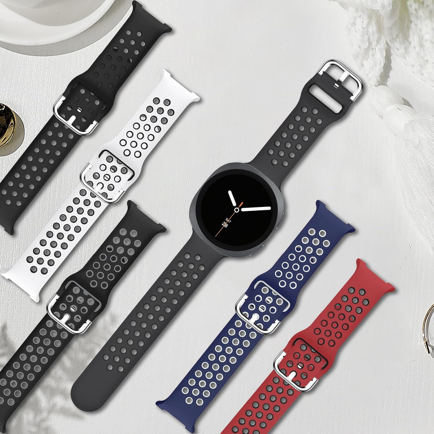 No Gap Sport Band Compatible with Samsung Galaxy Watch 8 Band 40Mm 44Mm/Galaxy W
