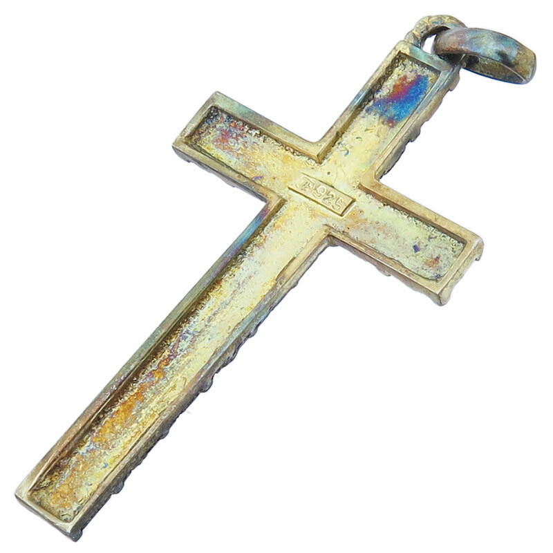 Theodor Fahrner Cross Pendant 925 Silver Retro