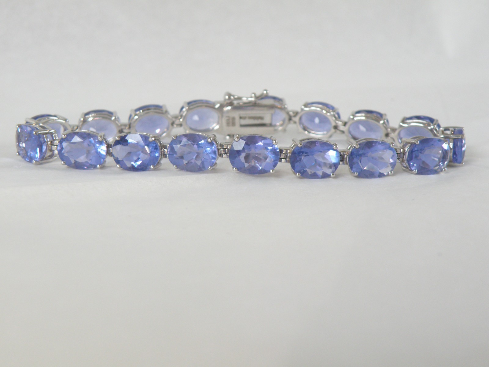 Sterling Silver 925 Treated Color Change Fluorite Tennis Bracelet Fits 7.5
