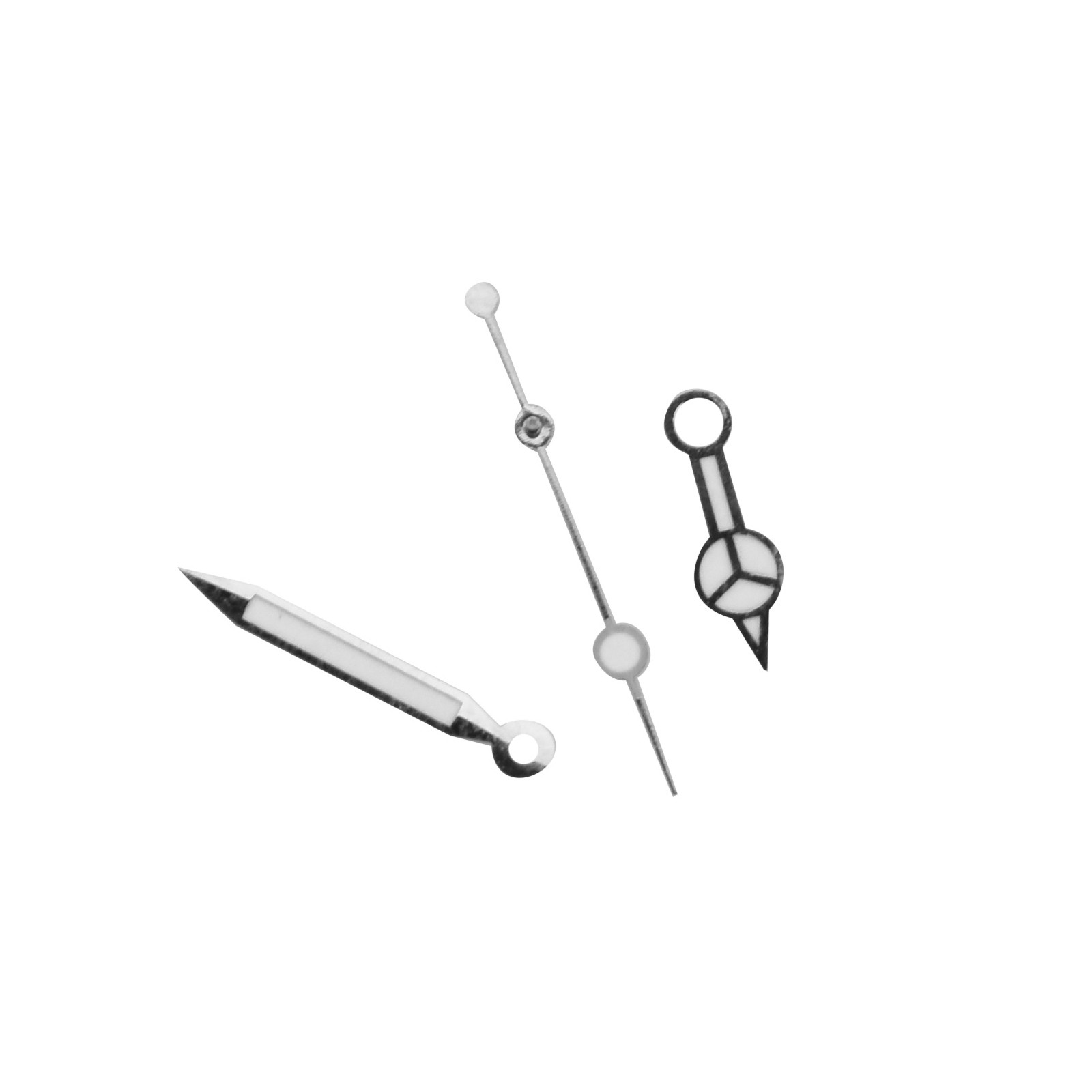SILVER PLATED WATCH HANDS NEEDLE FOR ETA 2824 TUDOR MOVEMENT SUBMARINER