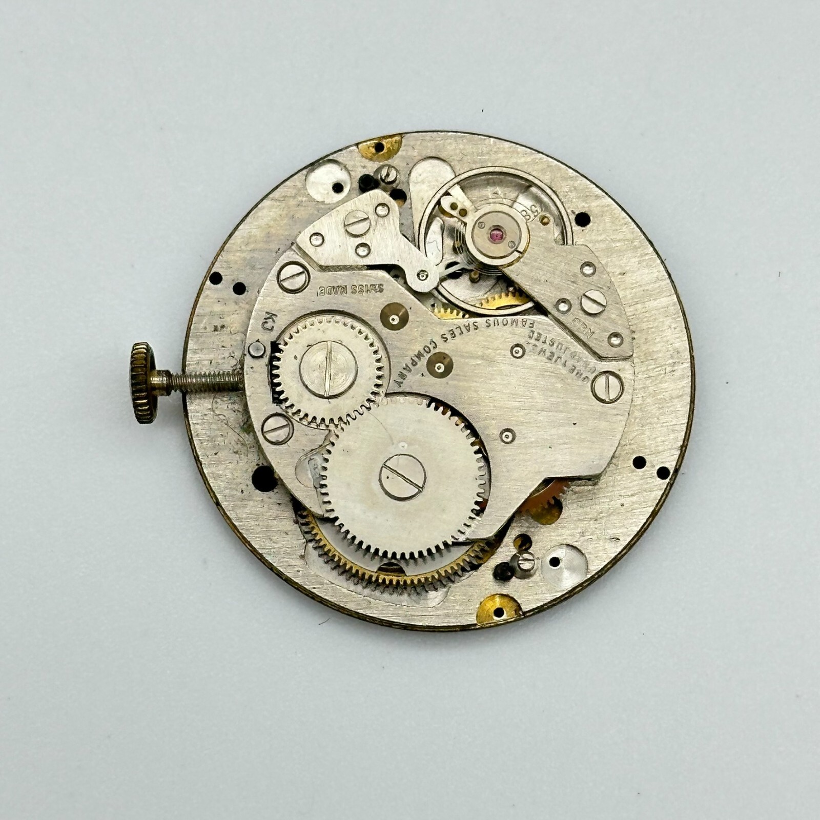Vintage BOLIVIA Presidential Extra Flat Swiss Mechanical Movement (FOR PARTS)