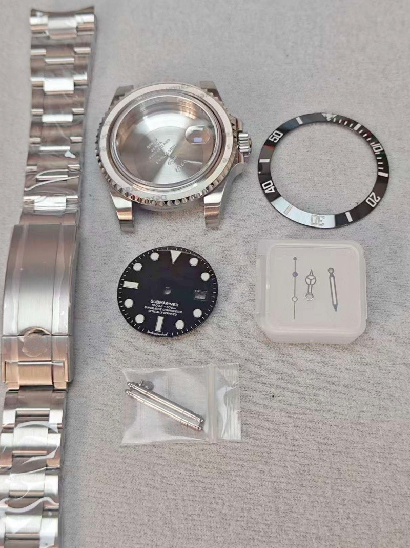 DIY 40mm/41mm Stainless steel Watch case kit For 2824 3135 3235 Accessories DIY