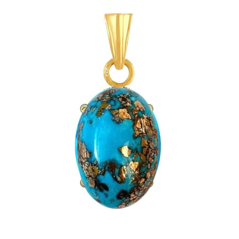 18.00 CARAT irani Turquoise firoza Pendant Stone Original Certified Natural Lock