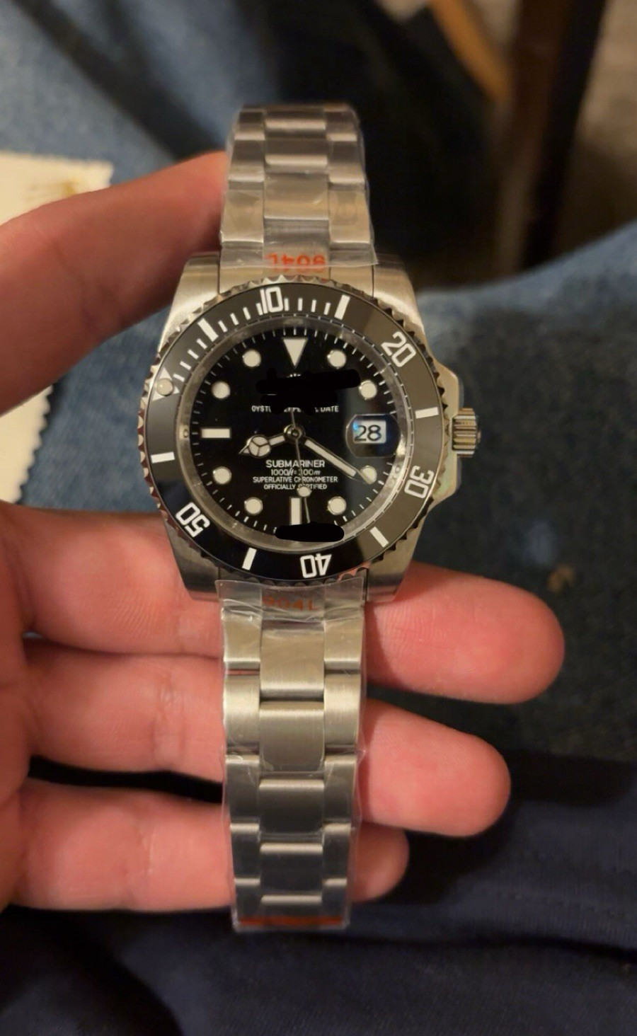 Casio Duro Black Submariner Dive Watch 40MM Rotating Bezel
