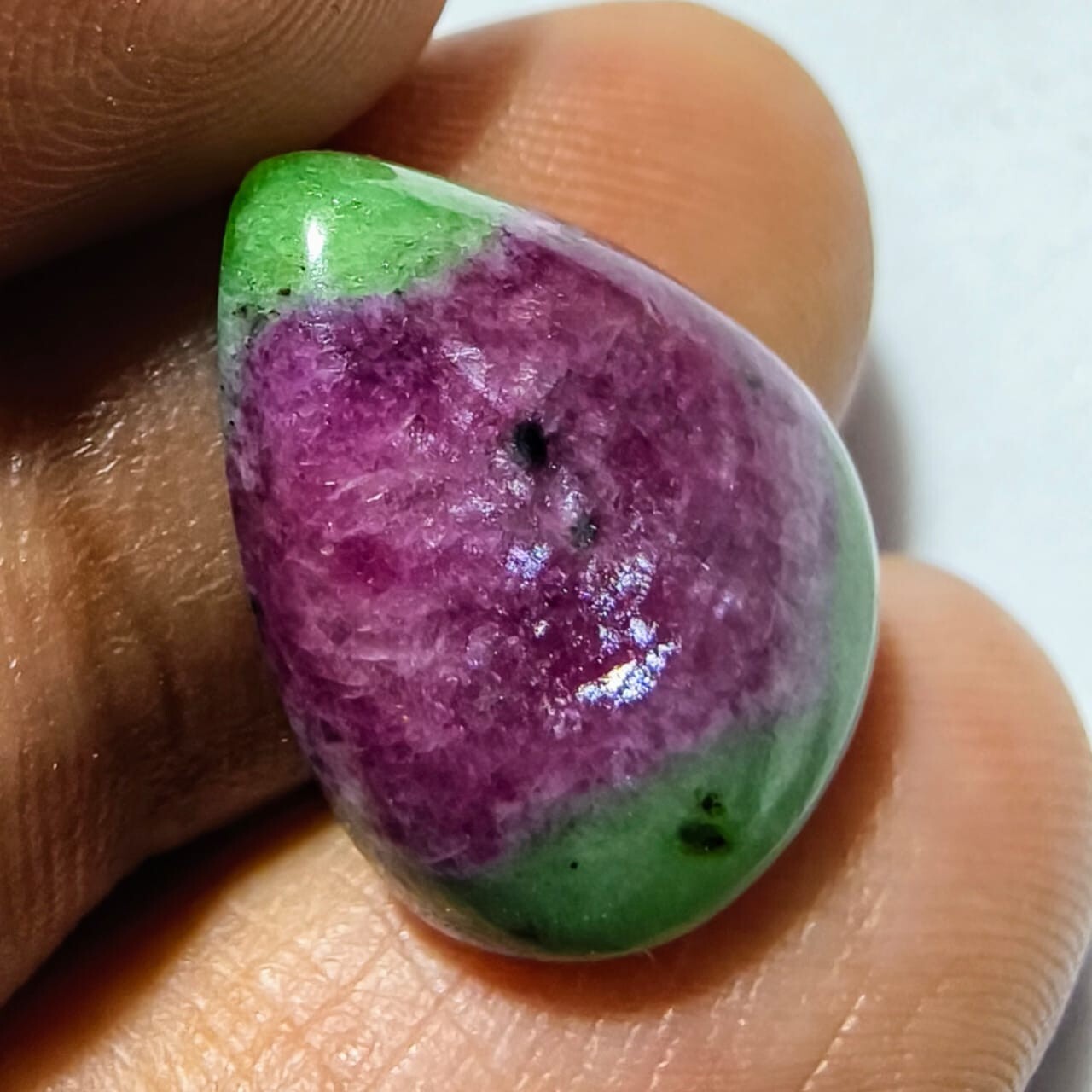 13.40 Cts Natural Ruby Zoisite Cabochon Gemstone 18.5×13.7×4.9 MM