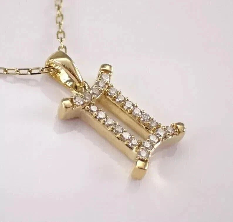 1.20 Ct Round Cut Lab Created Diamond Fancy Pendant 14k Yellow Gold Plated