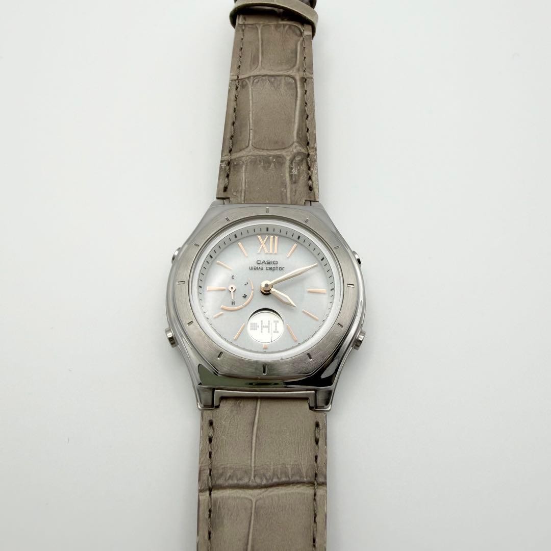 Casio Wave Ceptor 5145 Tough Solar Radio Controlled Ladies Watch Leather Band