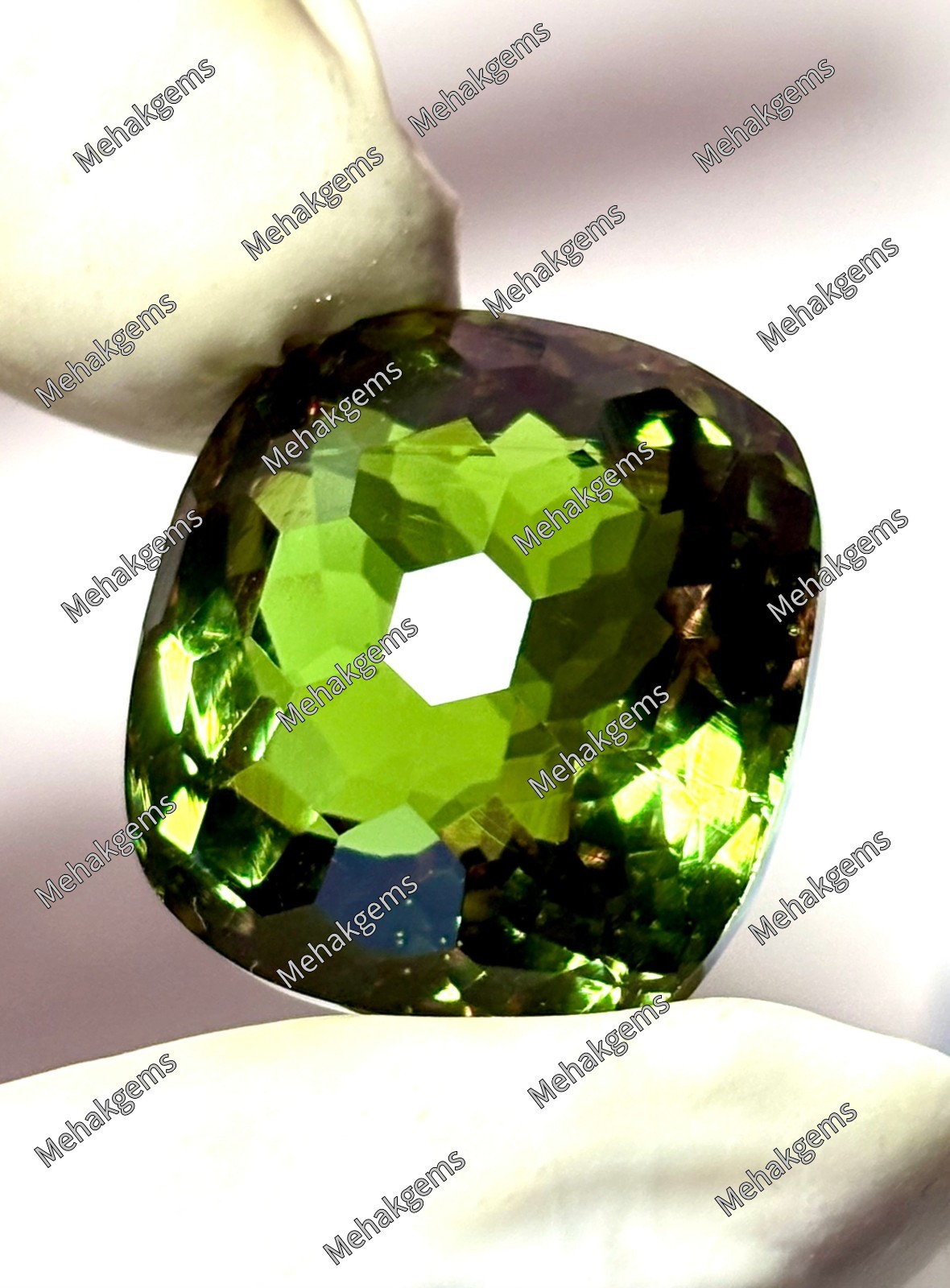 41 Ct Zultanite Gemstone, Honeycomb Cushion Cut Color Change Diaspore, Statement