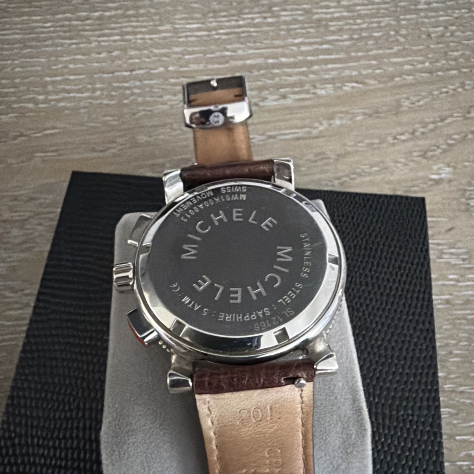 Michele Sport Sail Chronograph Watch MW01K00A0013 Swiss Quartz 41mm