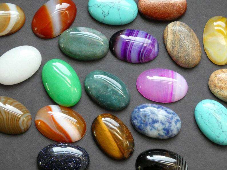 AA++ Natural Mix Gemstone Cabochon Loose Gemstone Wholesale Lot