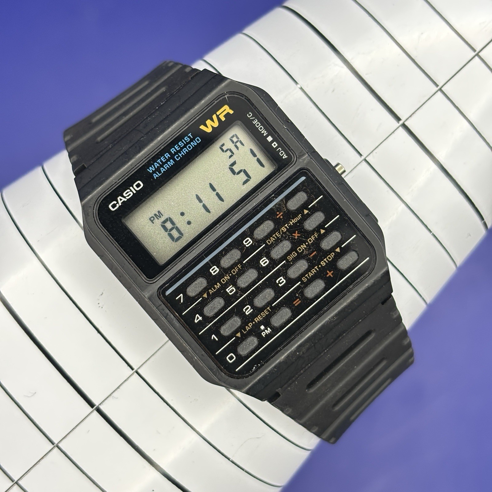 Casio Quartz 3208 CA-53W Calculator Digital Vintage Men’s Watch #YC1