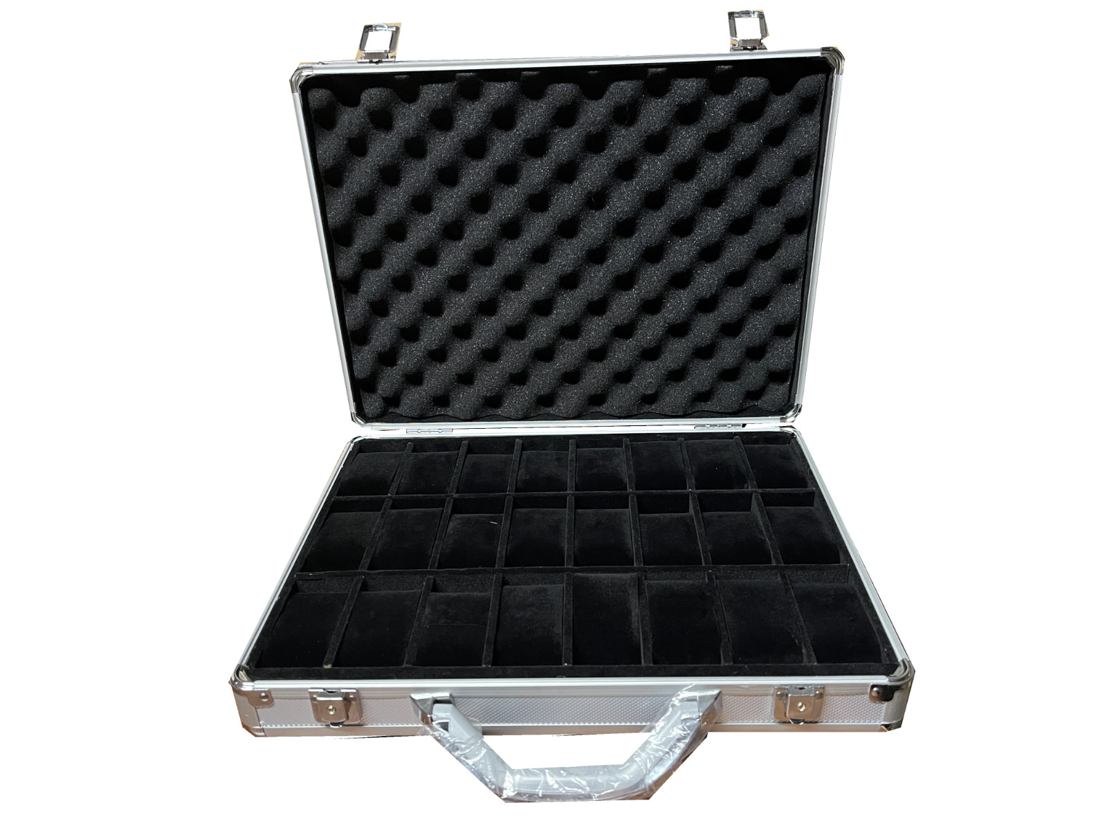 Watch Case for 24 Watches Collectors Display Storage Briefcase Aluminum Box