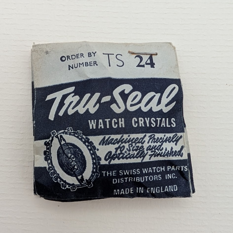 Lot of 3 Tru-Seal Watch Crystals TS 24 – 27.9mm – Made in England – NOS