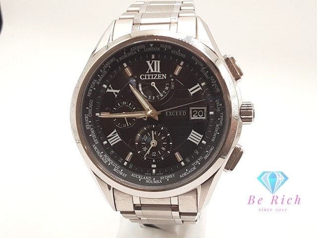 Excellent Condition CITIZEN Exceed Eco Drive Date AT9110 58E H820 T023916 Black