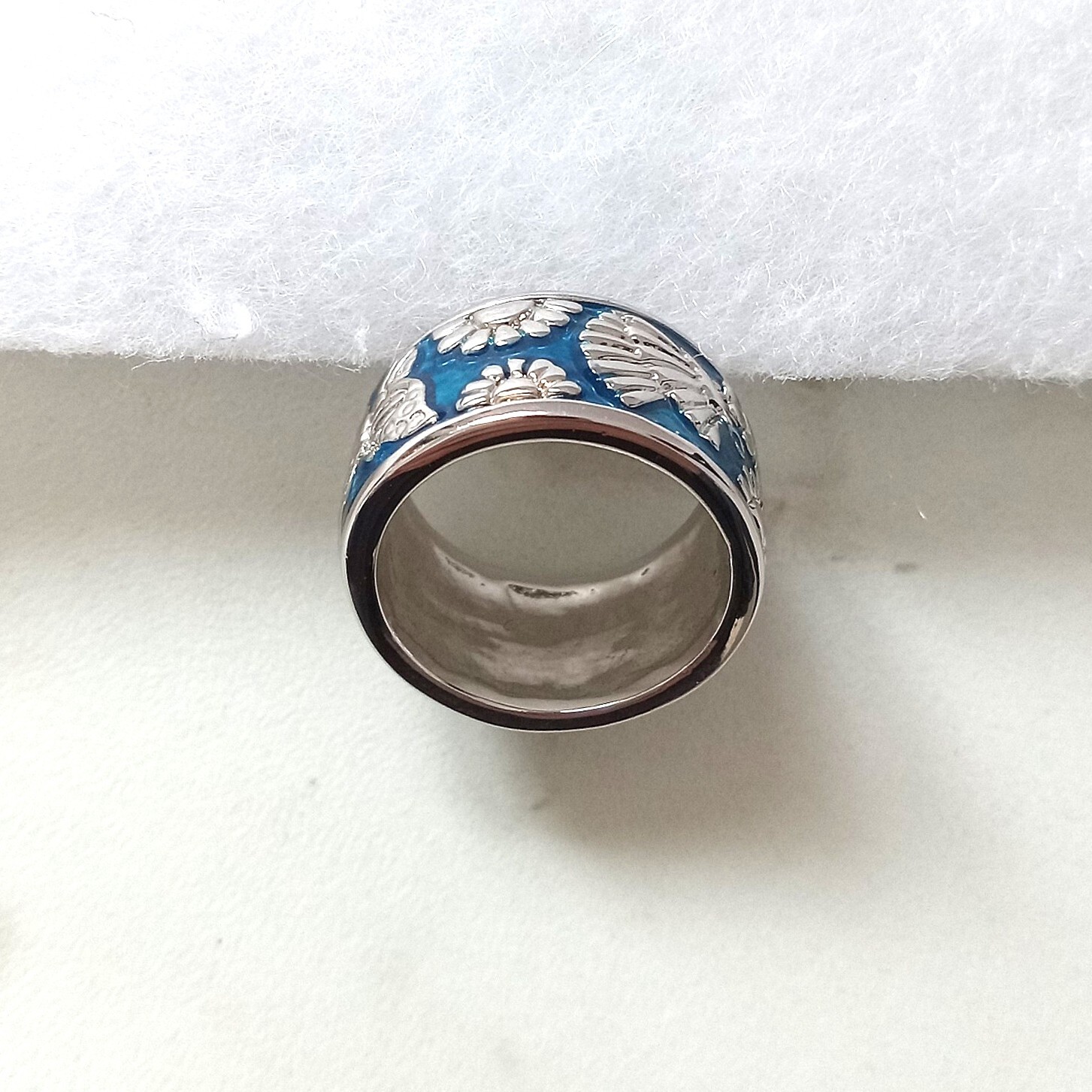 Butterfly Flower .925 Sterling Silver Ring by Peter Stone Fine Jewelry Size 6