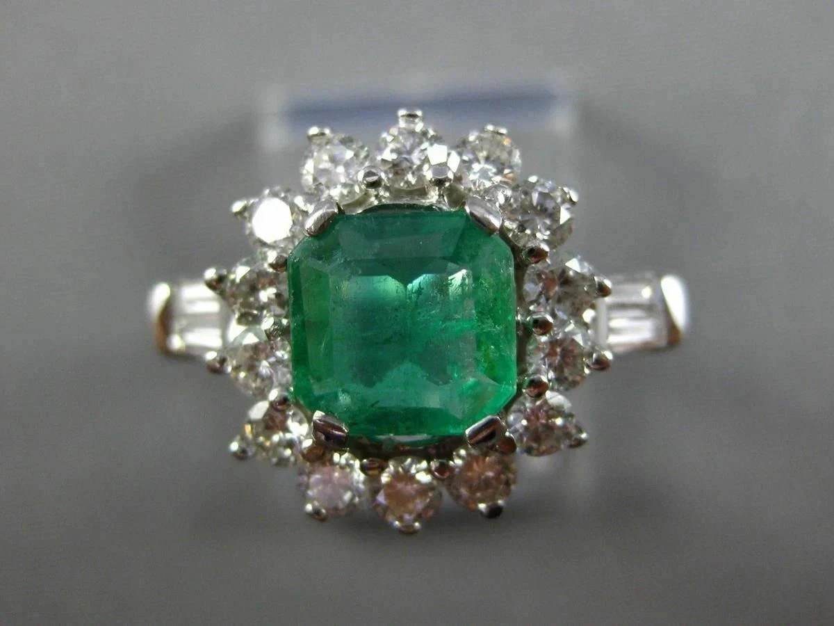 2CT Emerald Lab Grown Diamond Wedding Ring In 14k White Gold