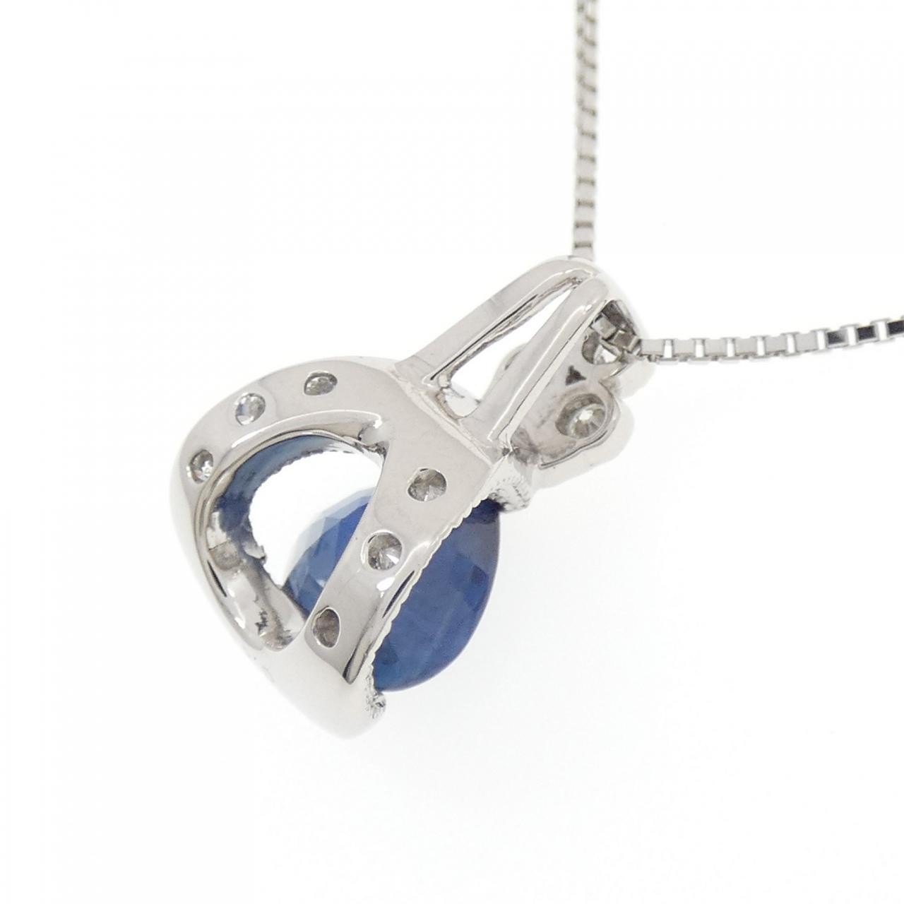 Authentic PT900/PT850 Sapphire Necklace 1.94CT #270-004-157-8909