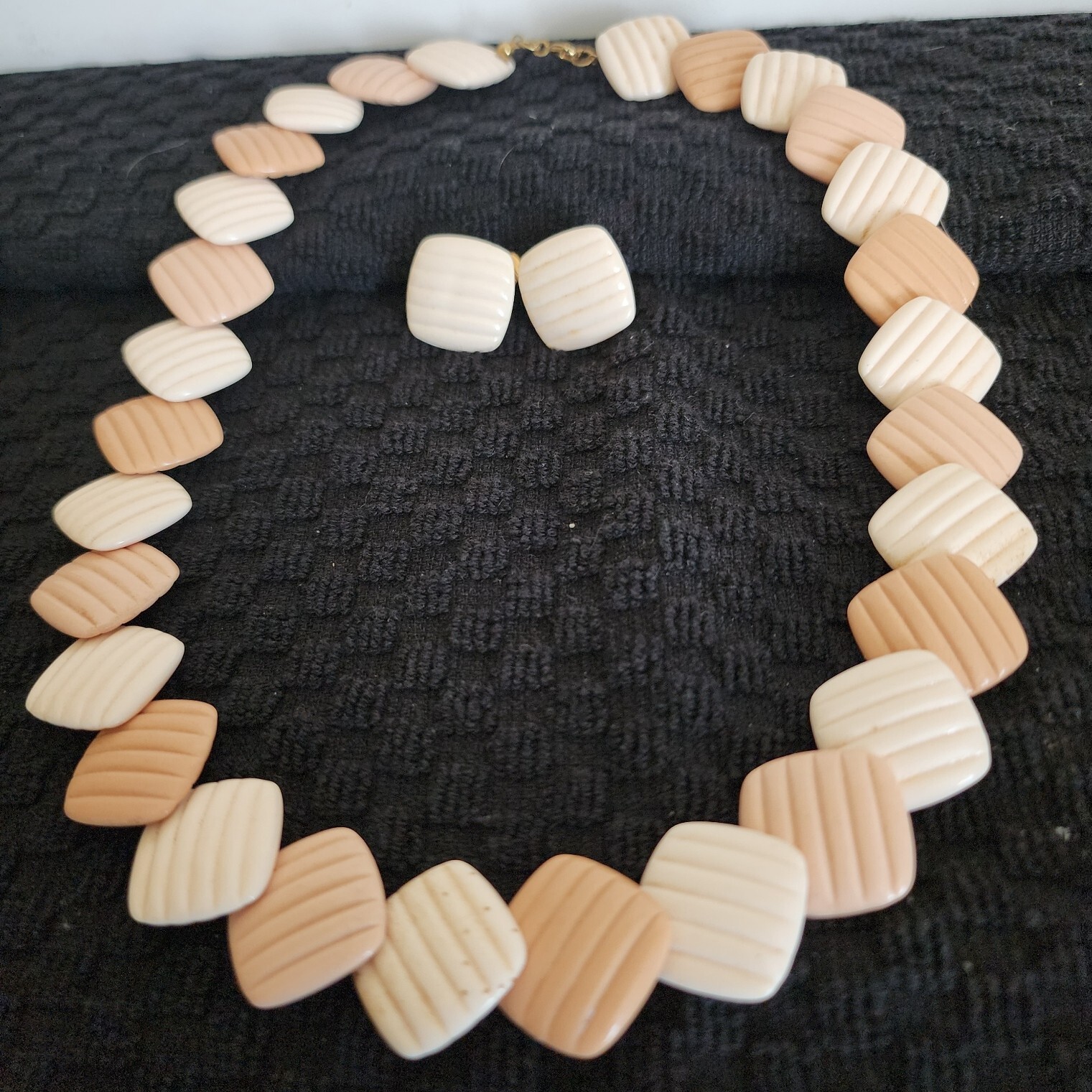 Cream and Beige Color with Clip on earrings