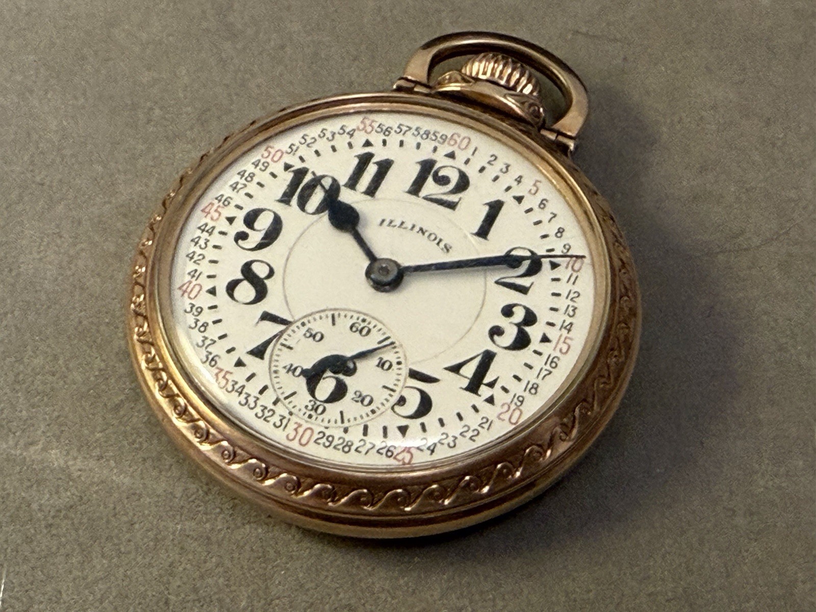 ILLINOIS 161 BUNN SPECIAL 60-HR. 21j 10k GF OF MONTGOMERY 16s RR POCKET WATCH 31