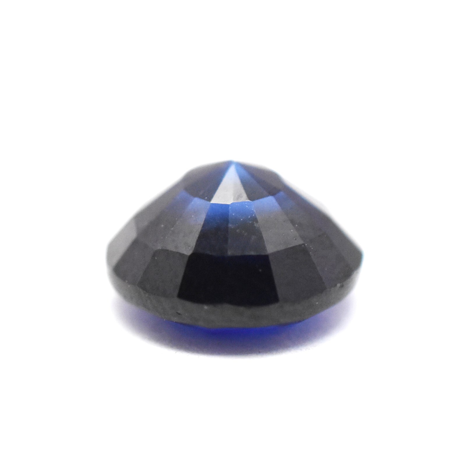 Lab Blue Sapphire Round Diamond Cut 6 mm 8 mm 10 mm 12 mm Loose Gemstones
