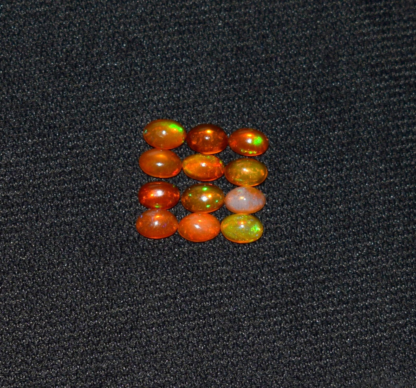 12Pcs 4x6MM Natural Ethiopian Opal Wello Fire Opal Lose Gemstone Cabochon S3149