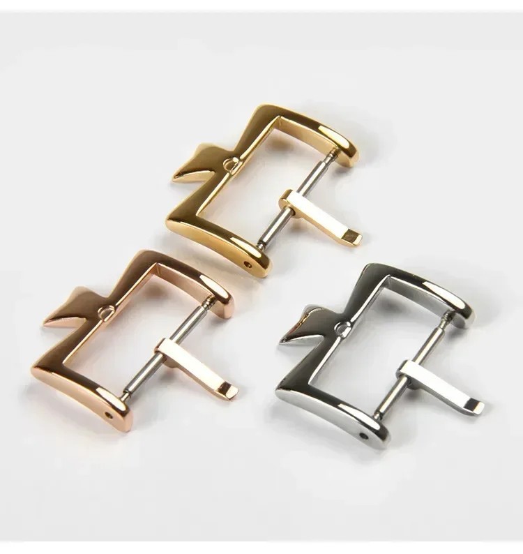 16mm 18mm 20mm Stainless Steel Watch Clasp Pin Buckle Replacement Accessory