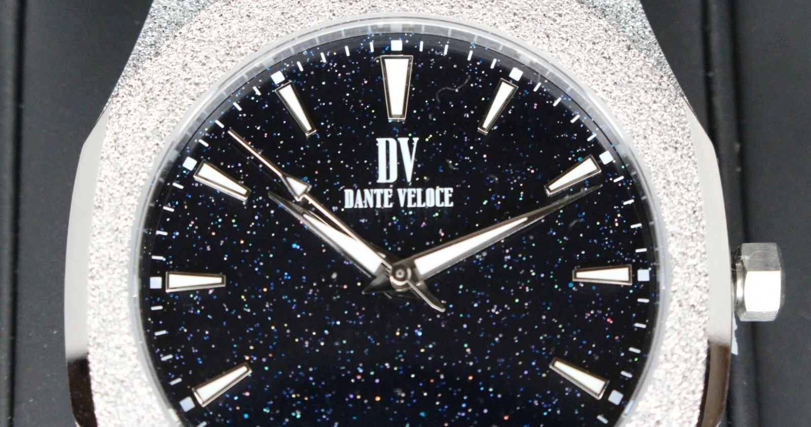 DANTE VELOCE Starlight Frosted SILVER Ice Out Icy Diamond Watch paul rich NEW !