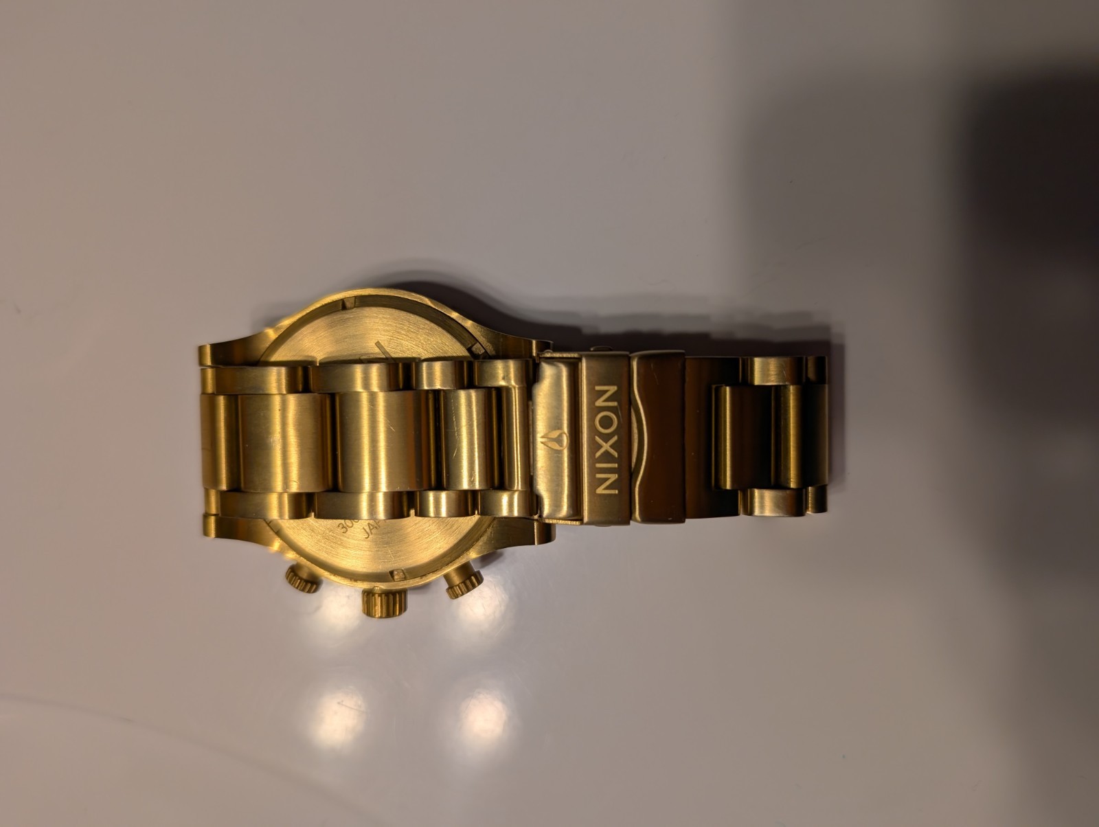 Nixon 51-30 Chrono 51mm Gold Tone Quartz Chronograph Date 300m Watch