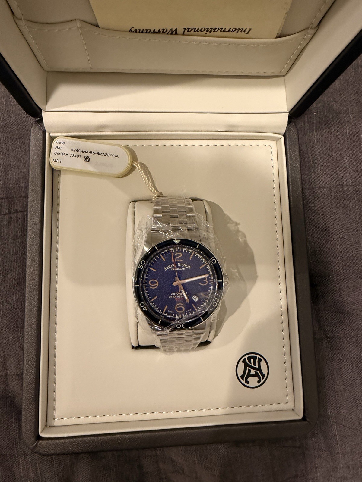 Armand Nicolet M2H Automatic Black Dial Men’s Watch A740HNA-NS-BMA22740A