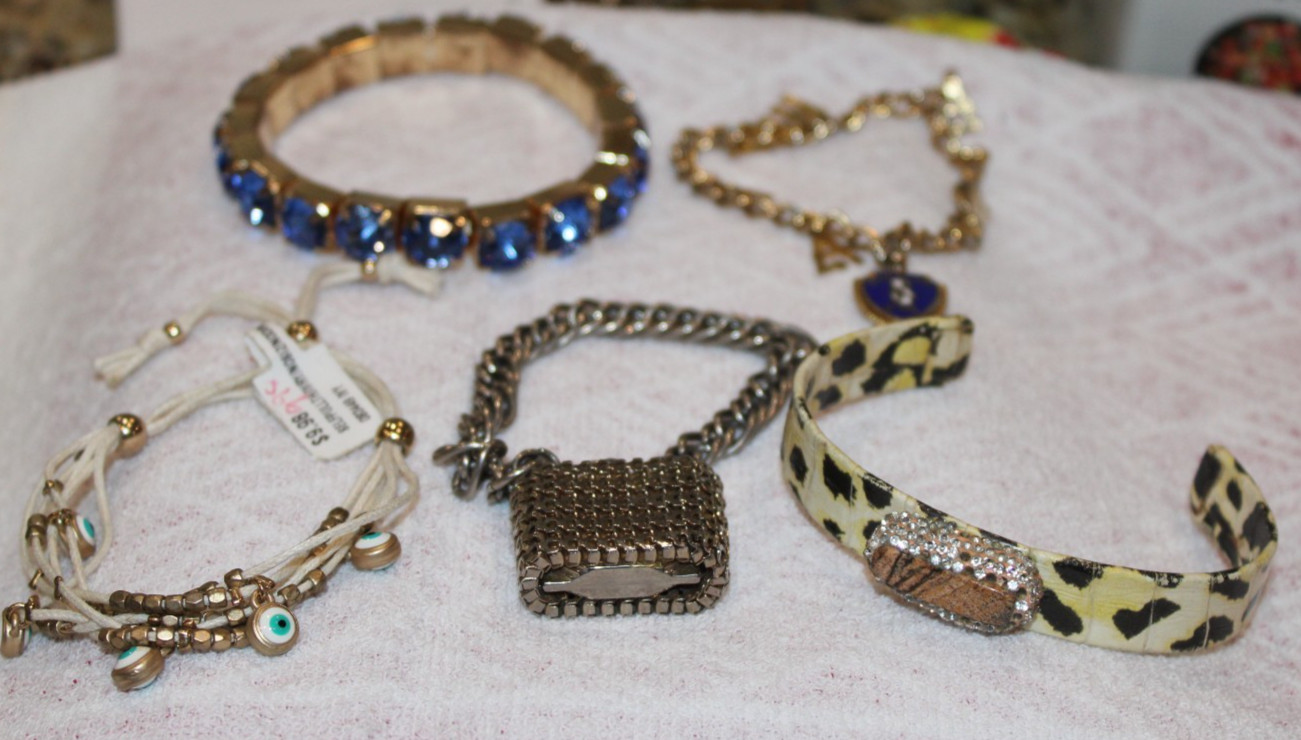 Variety of Five Different Beautiful Bracelets