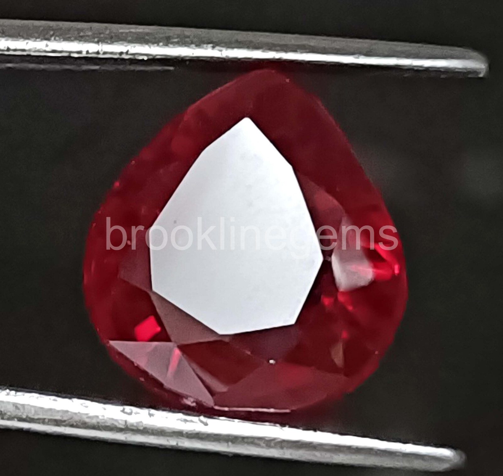 Natural Red Ruby 15.00 Ct EGL Certified Pear Cut Loose Gemstone 5ARI