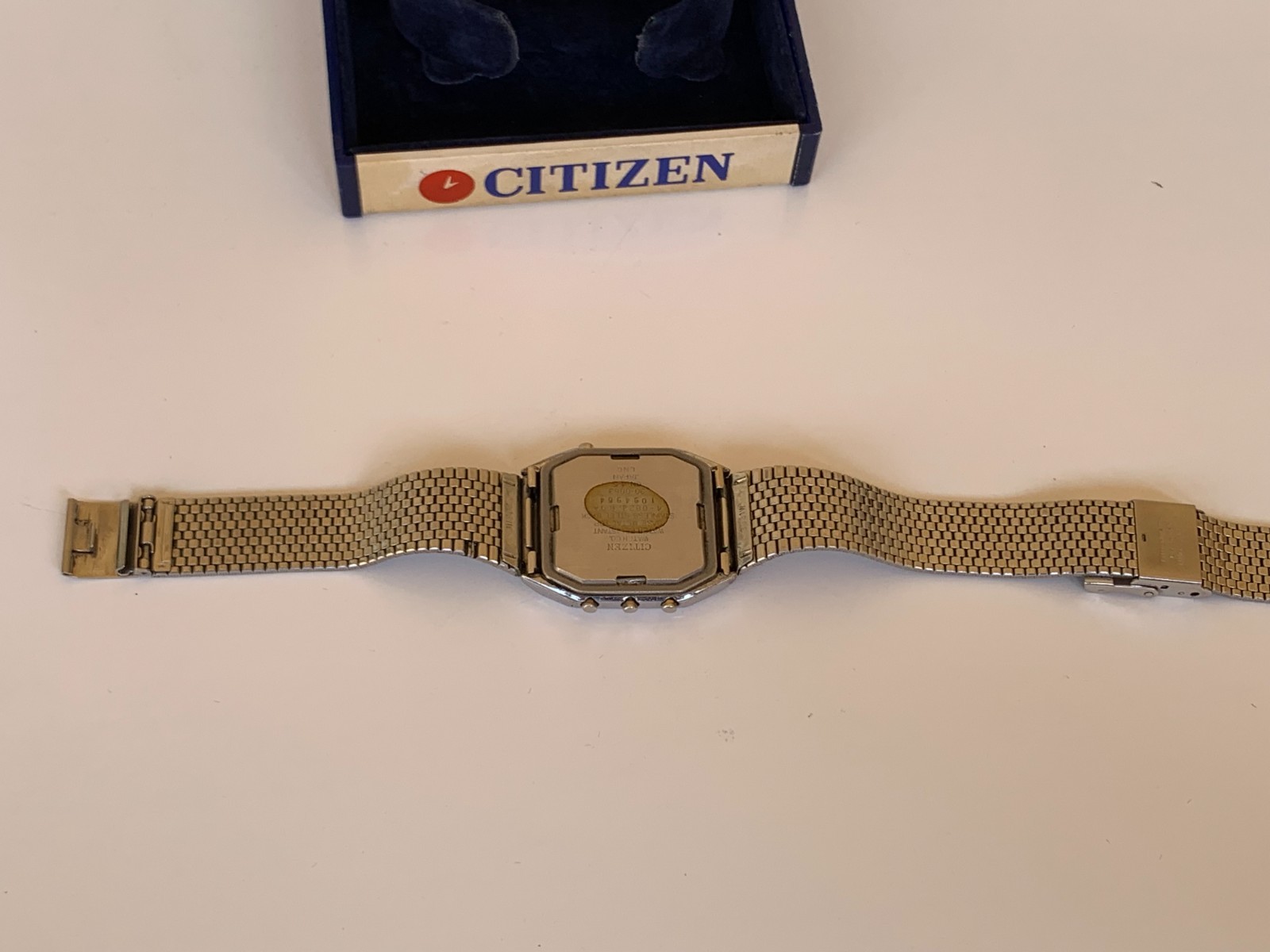 1981 Vintage Citizen Ana-Digi Alarm Chime Timer 4-082320 Watch Boxed 31mm Japan