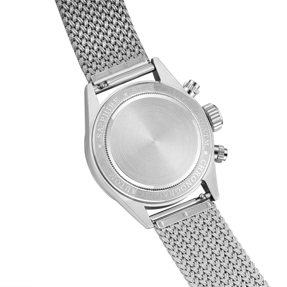 FARASUTE VK64 Chronograph Men’s Watch 10ATM Waterproof Stainless Steel 39mm