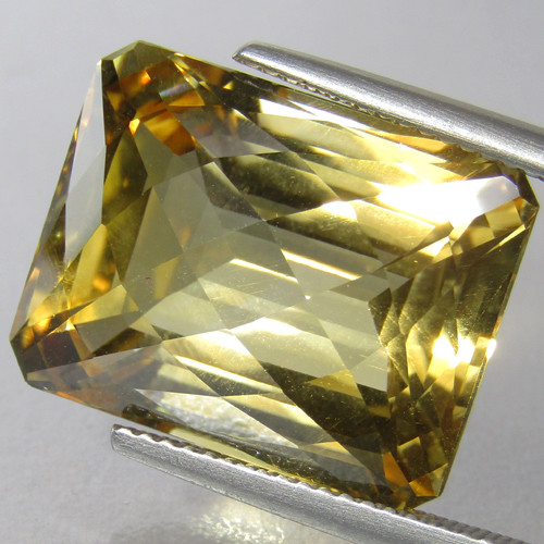 20.50Cts Natural Attractive Citrine Checker Cut Gemstone From Brazil
