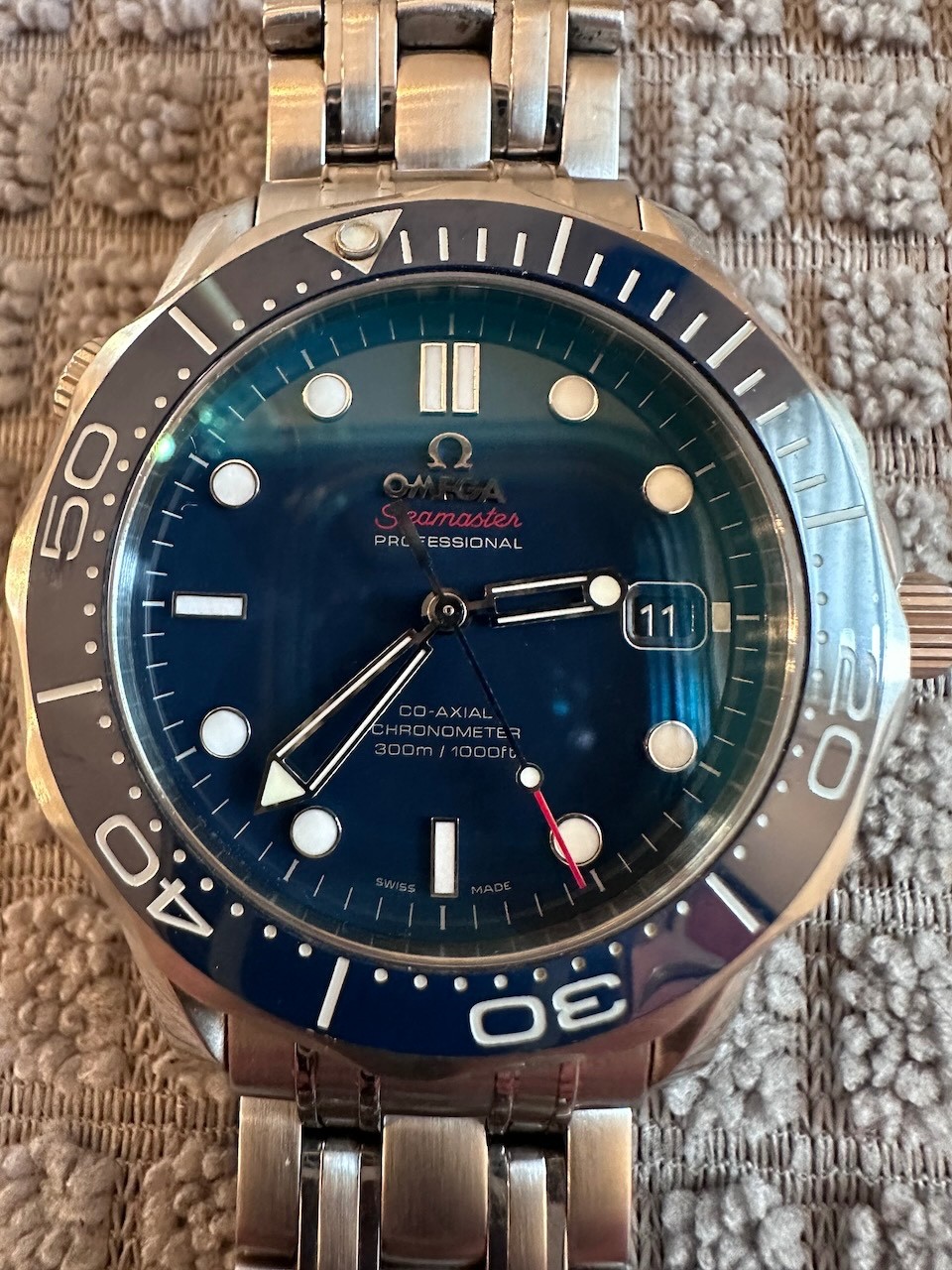 Omega Seamaster Professional 300M 212.30.41.20.03.001 Blue Ceramic Automatic