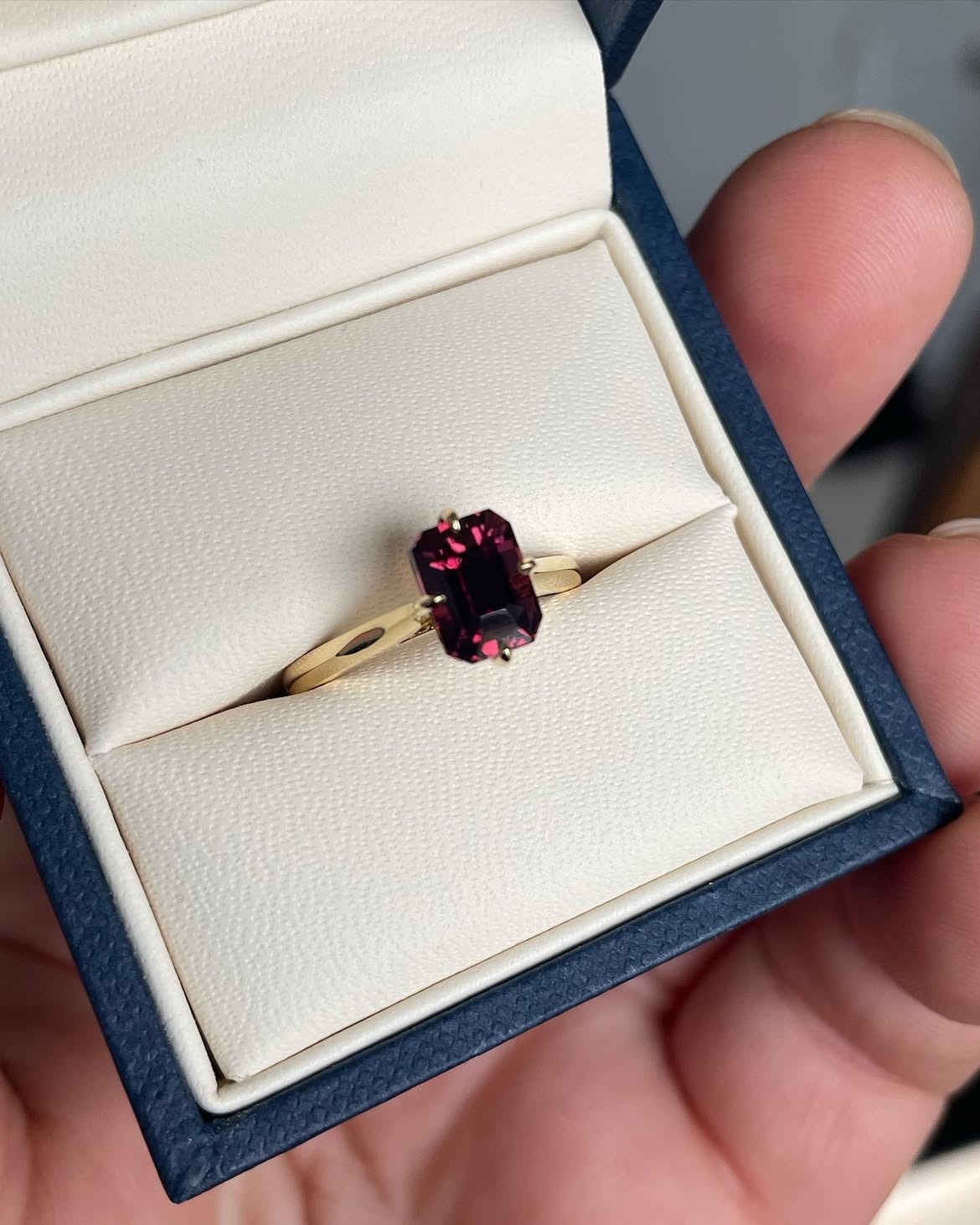 5.00 Ct Natural Ruby & Engagement Ring Solid 14K Yellow Gold All Sz