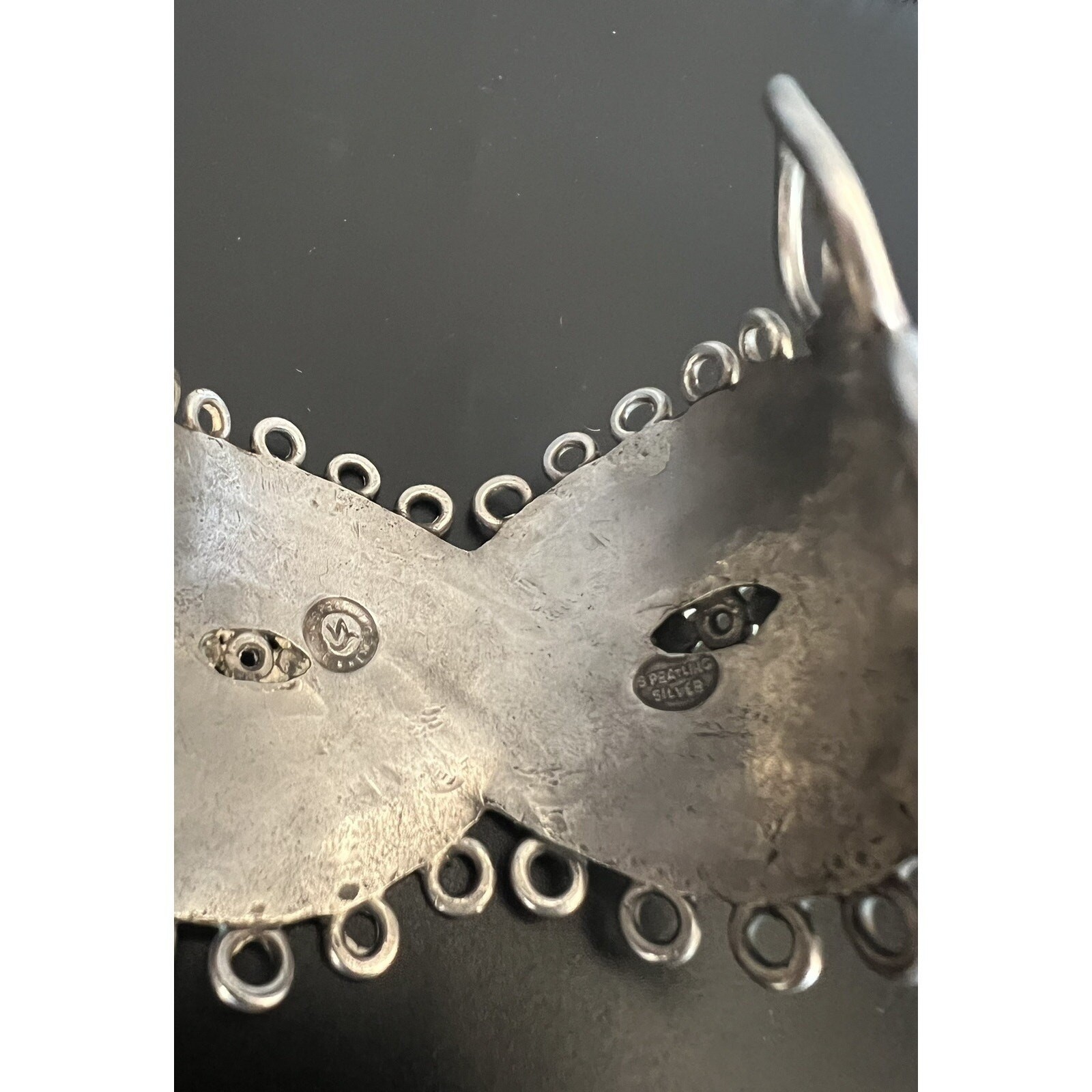 Vintage William Spratling Taxco Mexican Sterling Silver Mask Cuff 114g HEAVY