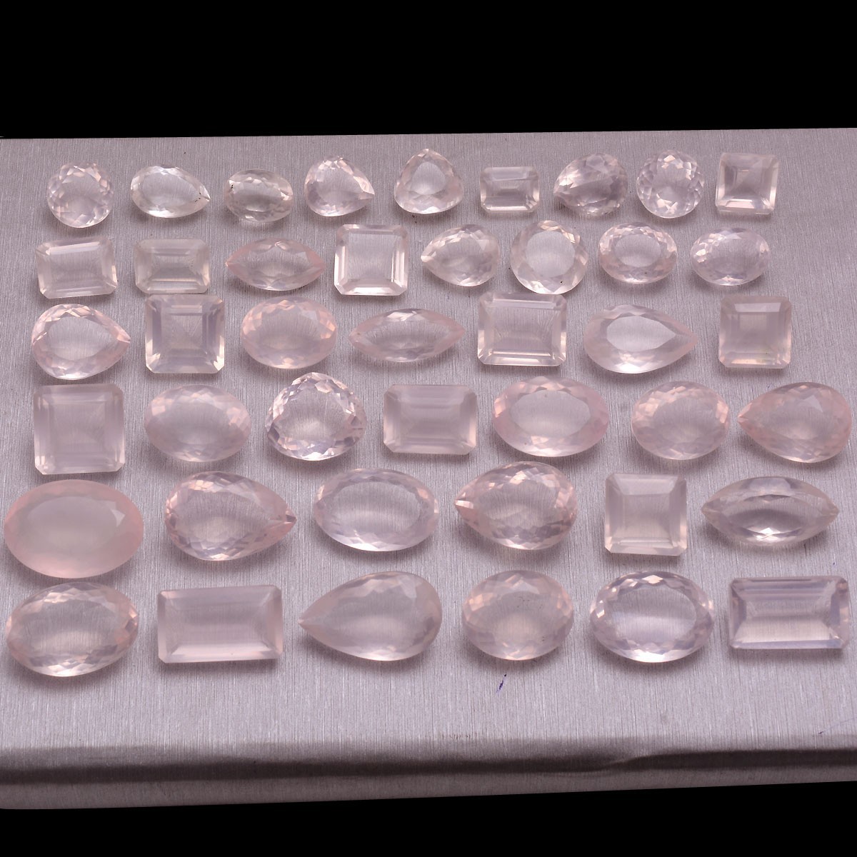 Natural Rose Quartz Finest Quality Faceted Cut Untreated Loose Gemstones