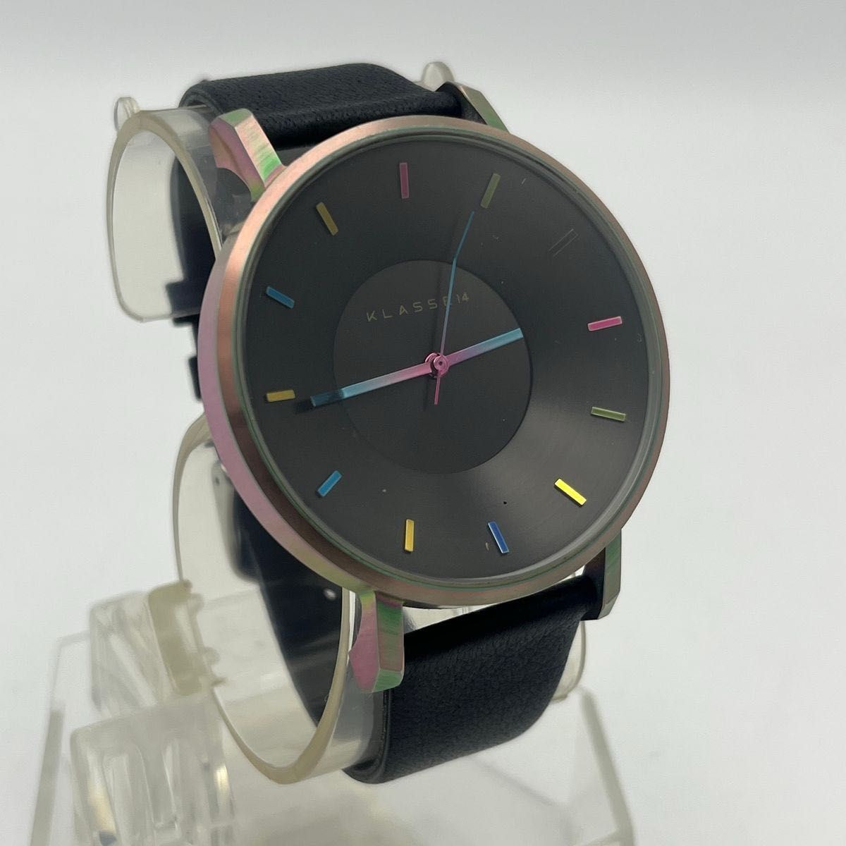 KLASSE14 Volare 42mm Black Dial Quartz Watch Stainless Steel Working