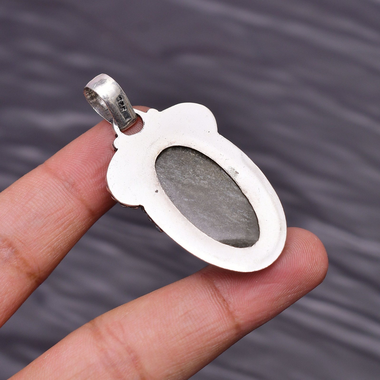 Lapis Lazuli Gemstone 925 Sterling Silver Jewelry Pendant 1.92″