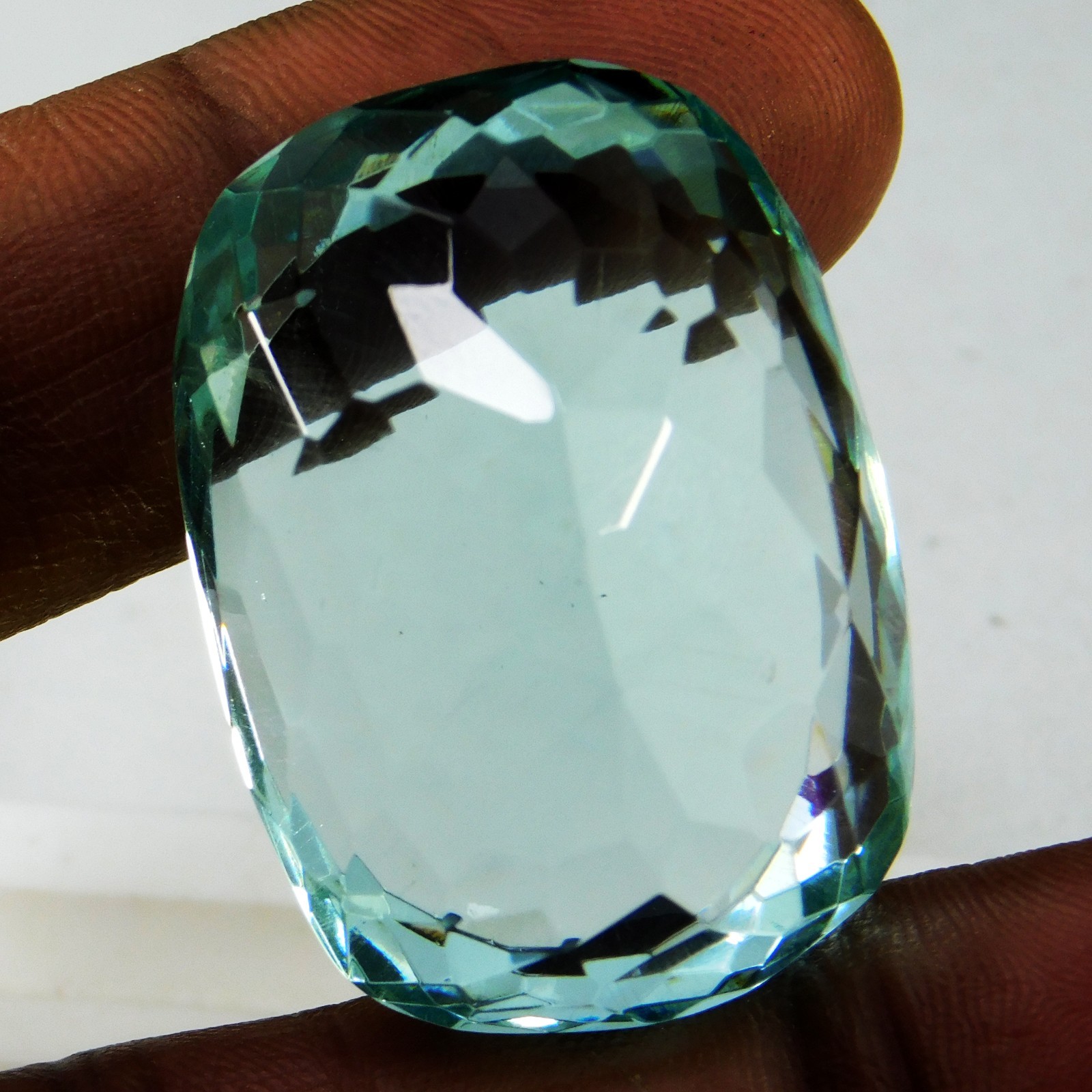 112.50 Ct Natural Brazilian Blue Aquamarine Cushion Cut Certified Loose Gemstone