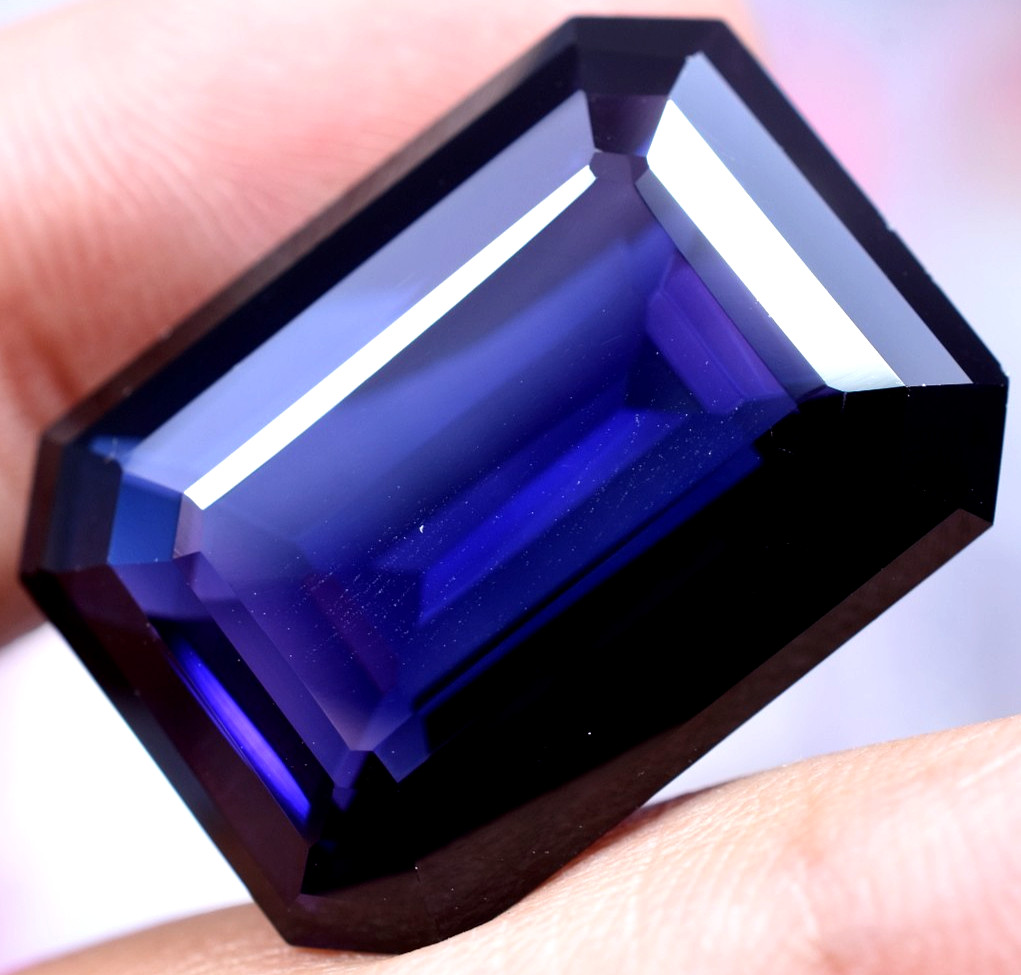 RARE Natural Purple-Blue Tanzanite 48.48 CT IF Certified Flawless Loose Gemstone